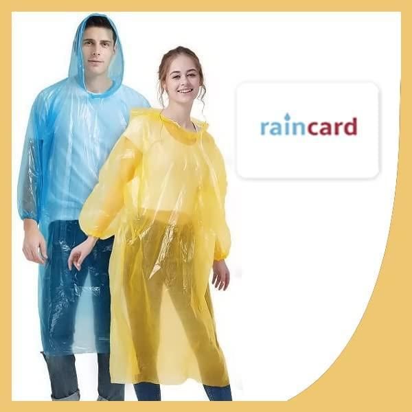 Beautifyu Reusable Pocket Size Rain Coat (Multicolour)