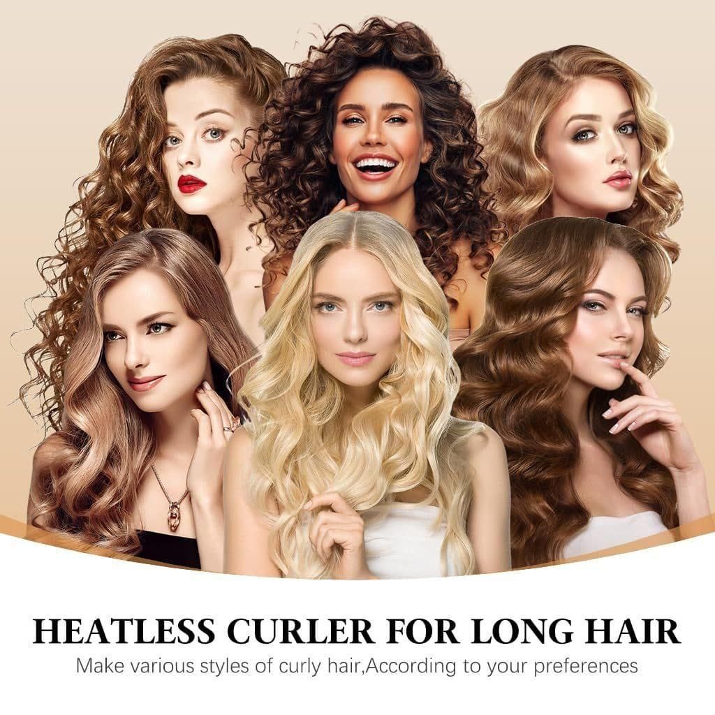 Beautifyu Heatless Curling Rods with Hooks (Pack of 3) Brown Colour available