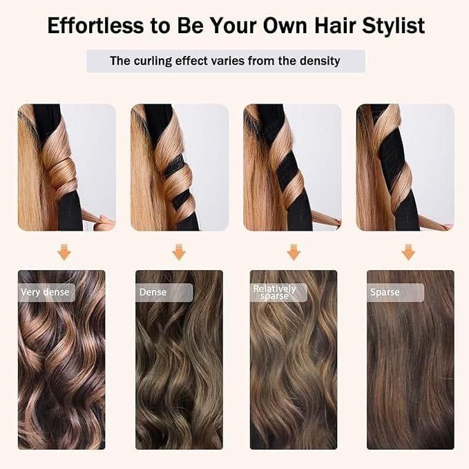 Beautifyu Heatless Curling Rods with Hooks (Pack of 3) Brown Colour available