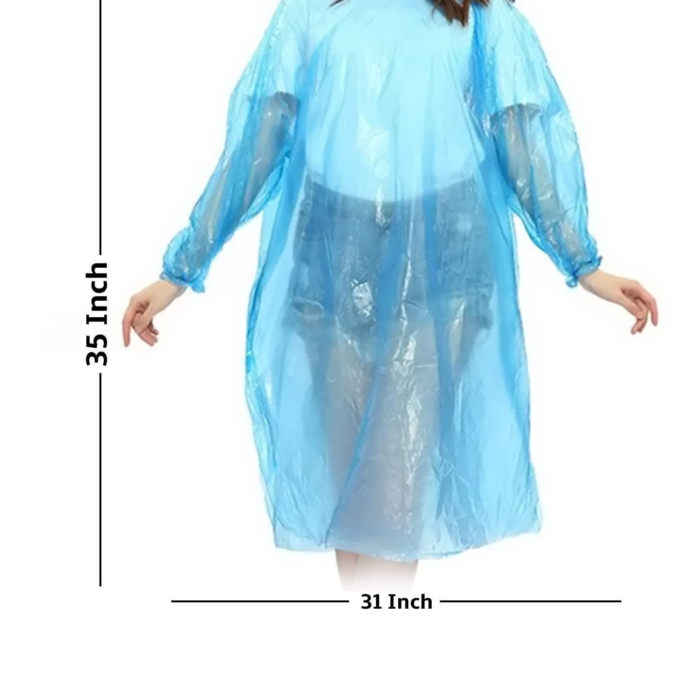 Beautifyu Reusable Pocket Size Rain Coat (Multicolour)