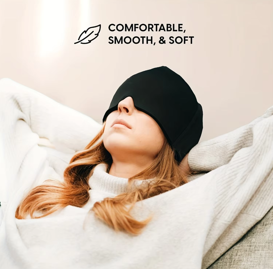 Beautifyu Migraine Relief Cold And Hot Therapy Cap (BLACK)