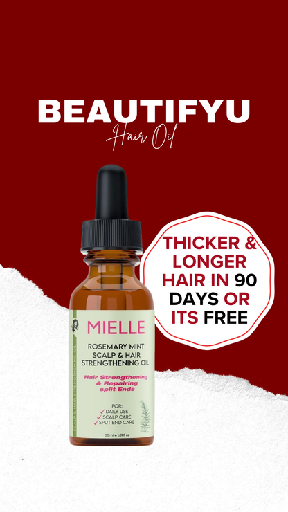 Beautifyu Rosemary Mint Hair Oil (No Results in 90 Days? We Refund You.)